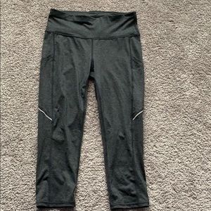 Grey Capri workout pants